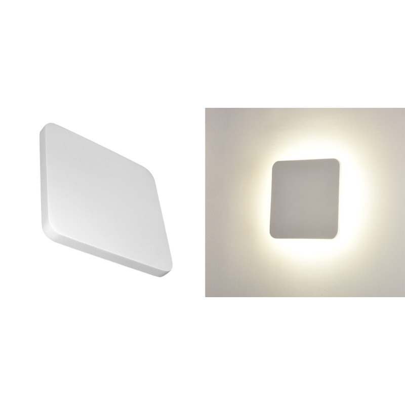 ΑΠΛΙΚΑ ΓΥΨΙΝΗ ΤΕΤΡΑΓΩΝΗ ΕΜΜΕΣΟΥ ΦΩΤΙΣΜΟΥ LED 6W 150x150h:45