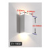 ΣΠΟΤ ΓΥΨΙΝΟ ΟΡΘΟΓΩΝΙΟ UP DOWN G9 max 25W 100*60*160(h)