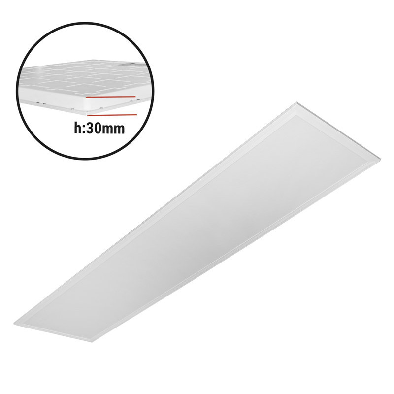 ΦΩΤΙΣΤΙΚΟ ΨΕΥΔΟΡΟΦΗΣ LED PANEL 30x120 48W 4000K ΛΕΥΚΟ BACKLIT