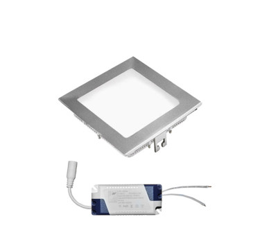 LED ΦΩΤΙΣΤΙΚΟ ΨΕΥΔΟΡΟΦΗΣ ΑΛΟΥΜΙΝΙΟΥ ΤΕΤΡΑΓΩΝΟ 12W 4000K 120° ΑΣΗΜΙ