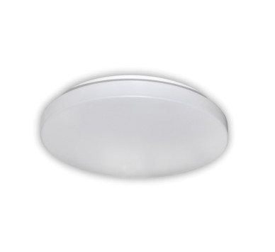 LED ΠΛΑΦΟΝΙΕΡΑ ΜΕΤΑΛΟ+PC ΣΤΡΟΓΓΥΛΗ 15W 4000Κ IP20 ΛΕΥΚΗ