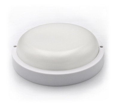 LED ΠΛΑΦΟΝΙΕΡΑ PC ΣΤΡΟΓΓΥΛΗ Φ200mm 18W 4000K IP54 ΛΕΥΚΗ