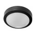 LED ΠΛΑΦΟΝΙΕΡΑ PC ΣΤΡΟΓΓΥΛΗ Φ230mm 18W 4000K IP65 ΜΑΥΡΗ