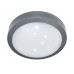 LED ΠΛΑΦΟΝΙΕΡΑ PC ΣΤΡΟΓΓΥΛΗ Φ230mm 18W 4000K IP65 ΓΚΡΙ
