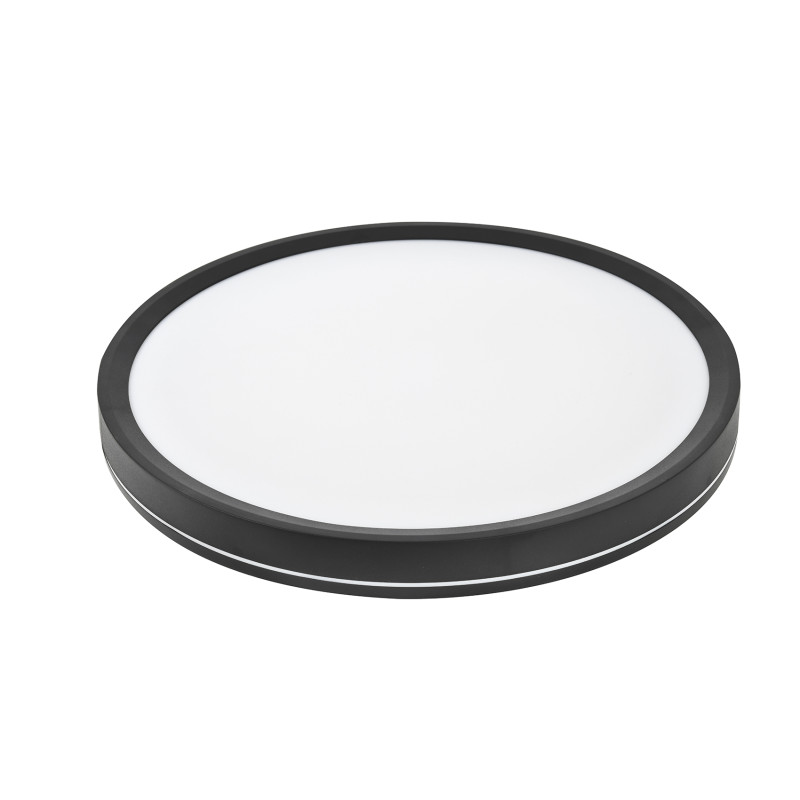 LED ΠΛΑΦΟΝΙΕΡΑ PC SIDELIT 230mm 24W CCT IP40 ΜΑΥΡΗ