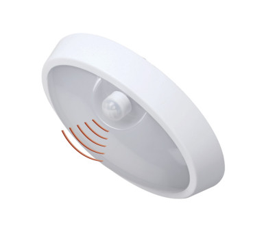 LED ΠΛΑΦΟΝΙΕΡΑ PC ΜΕ ΑΝΙΧEYTH ΚΙΝ.PIR Φ240mm 15W 4000K IP54 ΛΕΥΚΗ