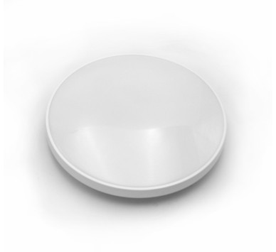 LED ΠΛΑΦΟΝΙΕΡΑ PC ΣΤΡΟΓΓΥΛΗ Φ:270mm 18W 4000K IP44 ΛΕΥΚΗ