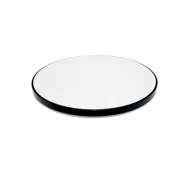 LED ΠΛΑΦΟΝΙΕΡΑ PC ΣΤΡΟΓΓΥΛΗ Φ:270mm 18W 4000K IP44 ΜΑΥΡΗ