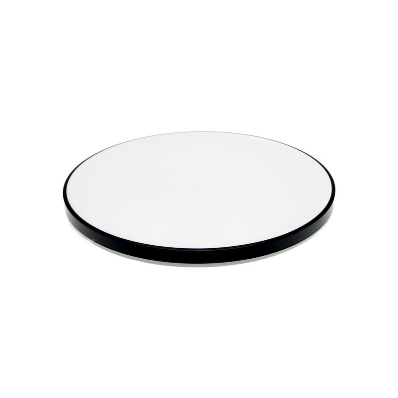 LED ΠΛΑΦΟΝΙΕΡΑ PC ΣΤΡΟΓΓΥΛΗ Φ:270mm 18W 4000K IP44 ΜΑΥΡΗ