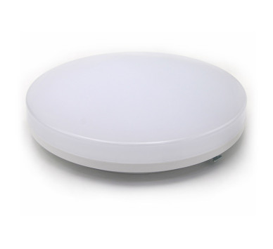 LED ΠΛΑΦΟΝΙΕΡΑ PC ΣΤΡΟΓΓYΛΗ Φ280mm 18W 4000K IP54 ΛΕΥΚΗ