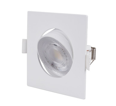 LED ΣΠΟΤ ΨΕΥΔΟΡΟΦΗΣ ΚΙΝΗΤΟ ΤΕΤΡΑΓΩΝΟ 3W/5W/7W CCT 38° ΛΕΥΚΟ