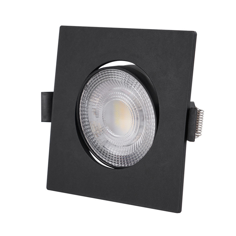 LED ΣΠΟΤ ΨΕΥΔΟΡΟΦΗΣ ΚΙΝΗΤΟ ΤΕΤΡΑΓΩΝΟ 3W/5W/7W CCT 38° MΑΥΡΟ