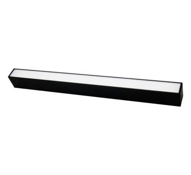 ΦΩΤΙΣΤΙΚΟ LED ΑΛΟΥΜΙΝΙΟΥ ΓΡΑΜΜΙΚΟ ΣΤΕΝΟ 18W 230V 3000K 60cm ΜΑΥΡΟ