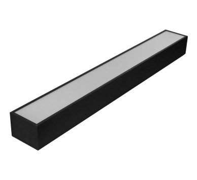 ΦΩΤΙΣΤΙΚΟ LED ΑΛΟΥΜΙΝΙΟΥ ΓΡΑΜΜΙΚΟ 18W 230V 3000K 60cm ΜΑΥΡΟ