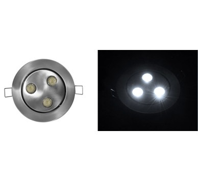 ΣΠΟΤ ΧΩΝΕΥΤ.ΑΛ.ΣΑΤΙΝ.ΚΙΝΗT.20° LED ΙΣΧΥΟΣ 3x3W 18° ΨΥΧΡΟ
