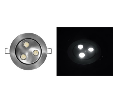 ΦΩΤΙΣΤΙΚΟ ΑΛΟΥΜ. ΧΩΝ ΚΙΝΗTΟ ΜΕ LED ΙΣΧΥΟΣ 3x3W 30° ΧΩΡΙΣ ΤΡΟΦ ΨΥΧΡΟ
