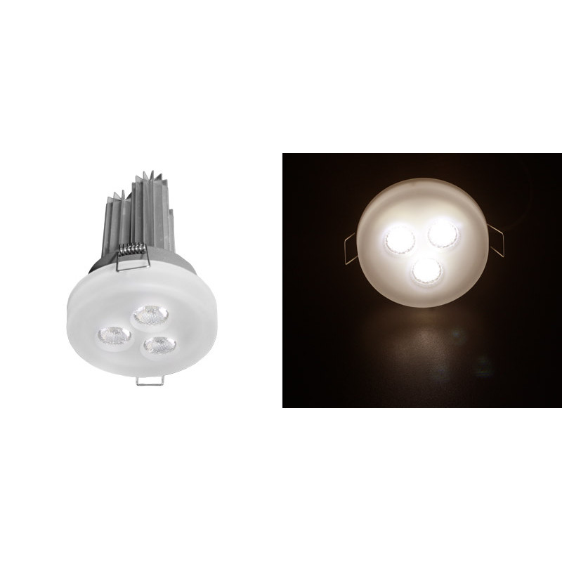 ΦΩΤΙΣΤΙΚΟ ΓΥΑΛΙ OΠΑΛΙΝΑ ΧΩΝ LED ΙΣΧΥΟΣ 3x3W 60° ΧΩΡΙΣ ΤΡΟΦ ΘΕΡΜΟ
