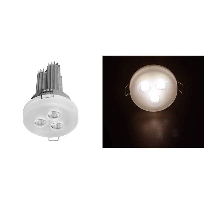 ΦΩΤΙΣΤ.ΓΥΑΛΙ ΟΠΑΛΙΝΑ ΧΩΝΕΥΤΟ LED ΙΣΧΥΟΣ 3x3W 90° ΧΩΡΙΣ ΤΡΟΦ ΘΕΡΜΟ