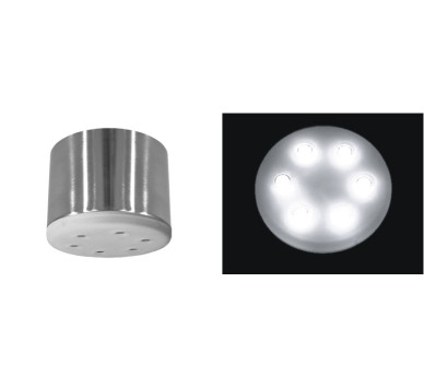 ΣΠΟΤ ΕΞΩΤΕΡ. ΣΑΤΙΝΕ LED ΙΣΧΥΟΣ 6x3W ΜΕ ΤΡΟΦΟΔΟΤΙΚΟ 6x3W 45° ΨΥΧ