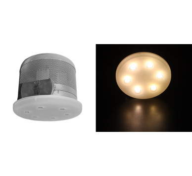 ΦΩΤΙΣΤ.ΓΥΑΛΙ ΟΠΑΛΙΝΑ ΧΩΝΕΥΤΟ LED ΙΣΧΥΟΣ 6x3W 90° ΧΩΡΙΣ ΤΡΟΦ ΘΕΡΜΟ