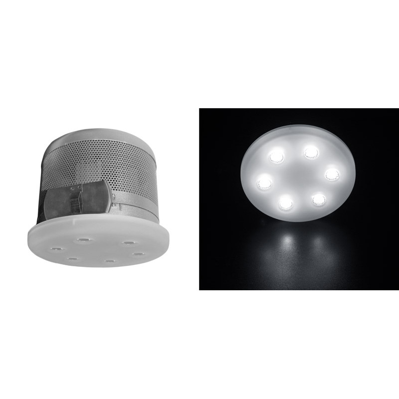ΦΩΤΙΣΤ.ΓΥΑΛΙ ΟΠΑΛΙΝΑ ΧΩΝΕΥΤΟ LED ΙΣΧΥΟΣ 6x3W 90° ΧΩΡΙΣ ΤΡΟΦ ΨΥΧΡΟ