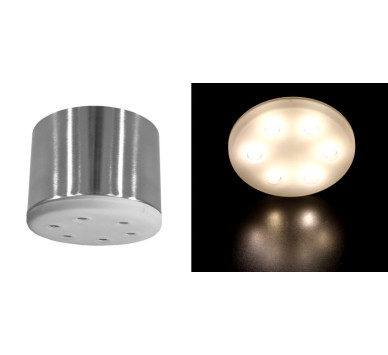 ΣΠΟΤ ΕΞΩΤΕΡΙΚΟ ΣΑΤΙΝΕ LED ΙΣΧΥΟΣ 6x3W ΜΕ ΤΡΟΦΟΔΟΤΙΚΟ 90° ΘΕΡΜΟ