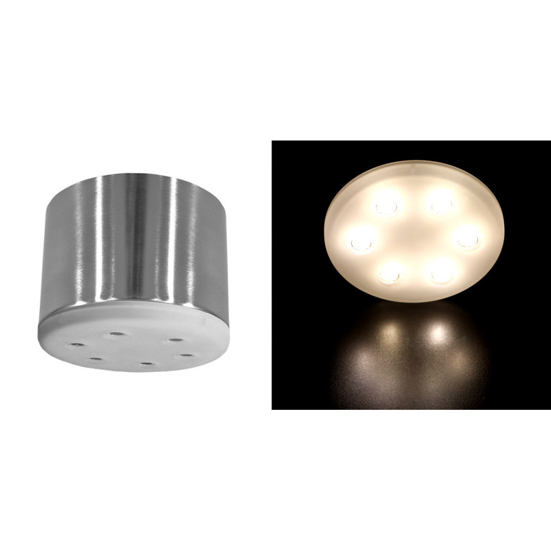 ΣΠΟΤ ΕΞΩΤΕΡΙΚΟ ΣΑΤΙΝΕ LED ΙΣΧΥΟΣ 6x3W ΜΕ ΤΡΟΦΟΔΟΤΙΚΟ 90° ΘΕΡΜΟ