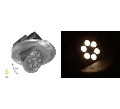 ΦΩΤΙΣΤ.ΑΛ.ΧΩΝΕΥΤΟ ΚΙΝΗΤΟ ΜΕ LED ΙΣΧΥΟΣ 6x3W 30° ΧΩΡΙΣ ΤΡΟΦ.ΘΕΡΜΟ