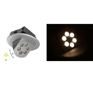 ΦΩΤΙΣΤΙΚΟ ΑΛ ΧΩΝ ΚΙΝΗΤΟ ΜΕ LED ΙΣΧΥΟΣ 6x3W 60° ΧΩΡΙΣ ΤΡΟΦ ΘΕΡΜΟ