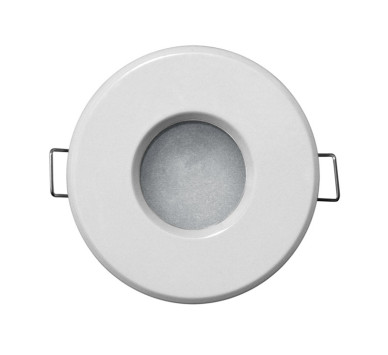 ΣΠΟΤ MR16/GU10 ΑΛΟΥΜINΙΟΥ ΣΤΡΟΓΓΥΛΟ ΣΤΑΘΕΡΟ 12V IP65 ΛΕΥΚΟ