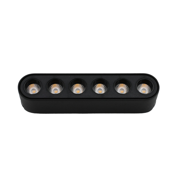 LED ΦΩΤΙΣΤΙΚΟ ΡΑΓΑΣ ΜΙΝΙ 6W 40VDC 36° 3000K ΜΑΥΡΟ