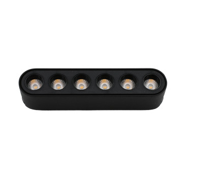 LED ΦΩΤΙΣΤΙΚΟ ΡΑΓΑΣ ΜΙΝΙ 6W 40VDC 36° 4000K ΜΑΥΡΟ