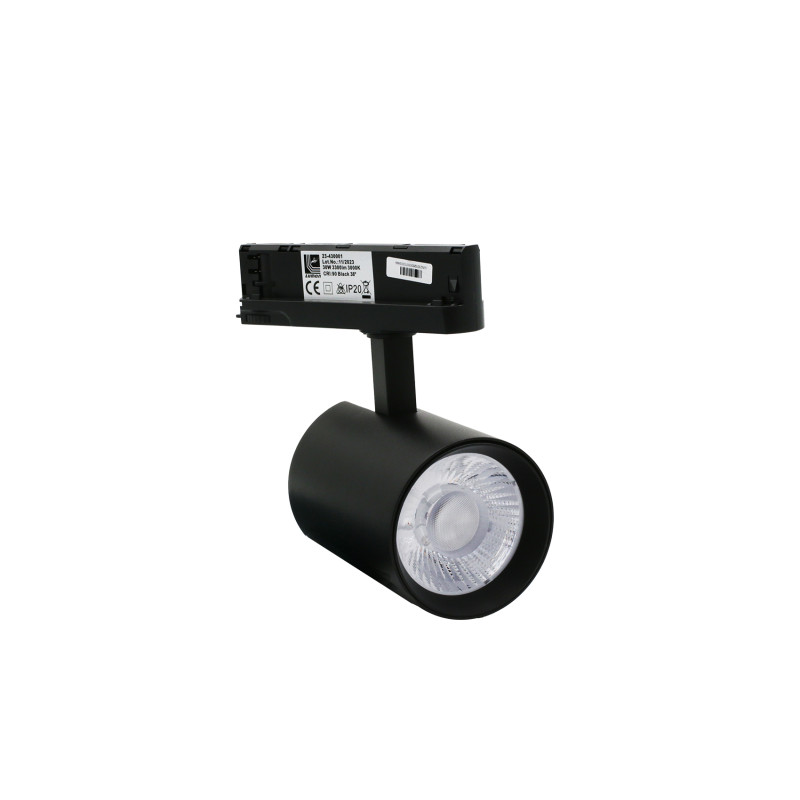 LED ΣΠΟΤ ΡΑΓΑΣ 3 ΦΑΣΕΙΣ 40W 230V 4000K 38° ΜΑΥΡΟ