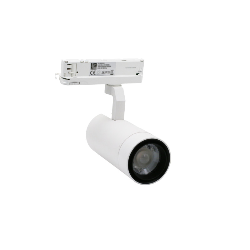 LED ΣΠΟΤ ΡΑΓΑΣ 3 ΦΑΣΕΙΣ ΡΥΘΜΙΖΟΜΕΝΟ 15°-60° 20W 230V 3000K ΛΕΥΚΟ