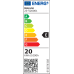 LED ΣΠΟΤ ΡΑΓΑΣ 3 ΦΑΣΕΙΣ ΡΥΘΜΙΖΟΜΕΝΟ 15°-60° 20W 230V 3000K ΜΑΥΡΟ
