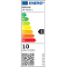 LED ΣΠΟΤ ΡΑΓΑΣ 2 ΓΡΑΜΜΩΝ 10W 230V 4000K 36° ΜΑΥΡΟ