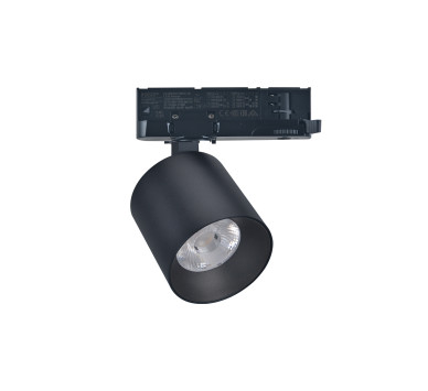 LED ΣΠΟΤ ΡΑΓΑΣ 4 ΓΡΑΜΜΩΝ 40W ΝΤΙΜΑΡΙΖΟΜΕΝΑ 230V 4000K 38°ΜΑΥΡΟ