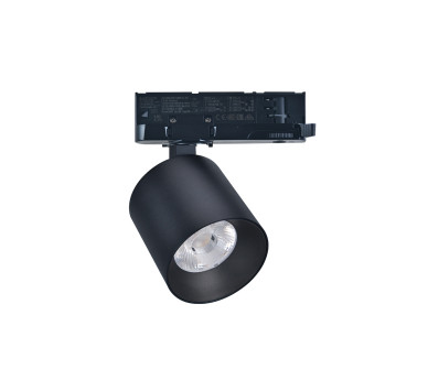 LED ΣΠΟΤ ΡΑΓΑΣ 4 ΓΡΑΜΜΩΝ 40W 230V 4000K 38° ΜΑΥΡΟ