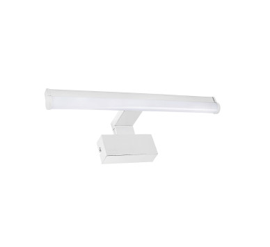 LED ΦΩΤΙΣΤ.ΛΟΥΤΡΟΥ ΣΤΡΟΓΓΥΛΟ ΑΛΟΥΜΙΝΙΟ&PC 60cm 10W IP44 CCTΛΕΥΚΟ