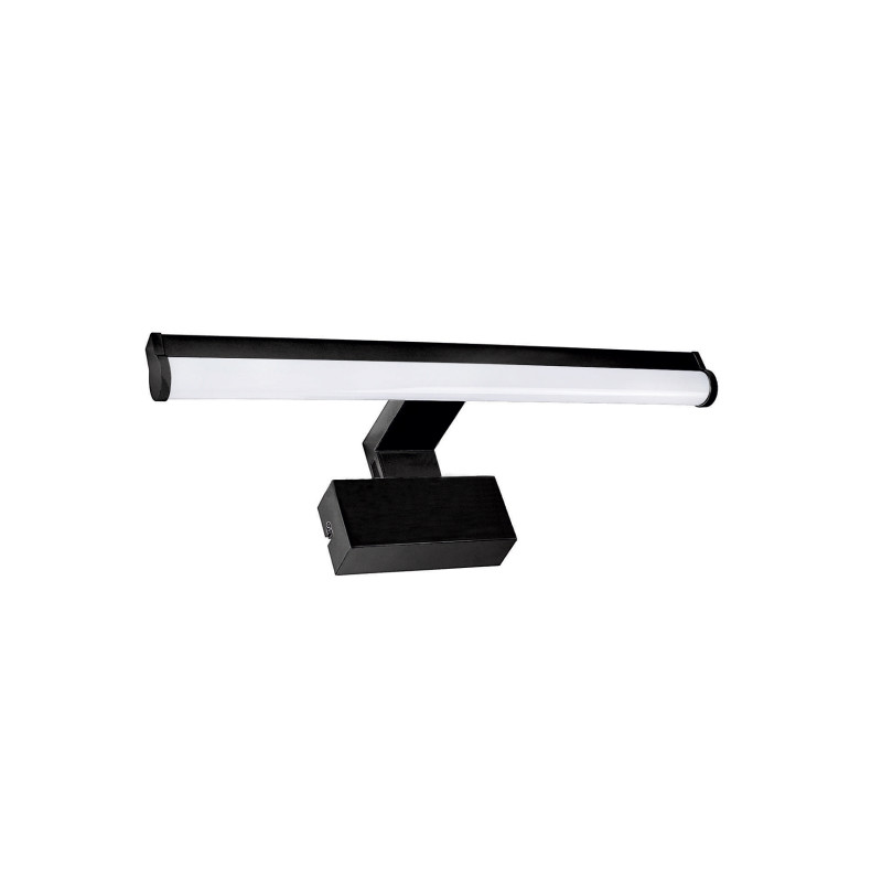 LED ΦΩΤΙΣΤ.ΛΟΥΤΡΟΥ ΣΤΡΟΓΓΥΛΟ ΑΛΟΥΜΙΝΙΟ&PC 60cm 10W IP44 CCTΜΑΥΡΟ