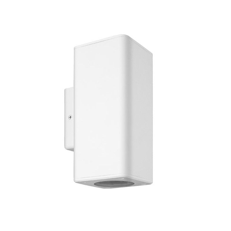 ΣΠΟΤ PC ΕΠΙΤΟΙΧΟ ΔΙΠΛΗΣ ΚΑΤΕΥΘ.ΤΕΤΡΑΓΩΝΟ D:76mm 2xGU10 IP54 ΛΕΥΚΟ