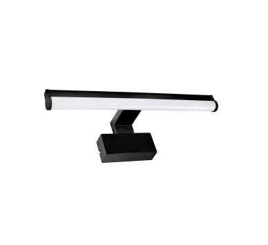 LED ΦΩΤΙΣΤ.ΛΟΥΤΡΟΥ ΣΤΡΟΓΓΥΛΟ ΑΛΟΥΜΙΝΙΟ&PC 80cm 12W IP44 CCTΜΑΥΡΟ