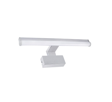 LED ΦΩΤΙΣΤ.ΛΟΥΤΡΟΥ ΣΤΡΟΓΓΥΛΟ ΑΛΟΥΜΙΝΙΟ&PC 80cm 12WIP44 CCTΣΑΤΙΝΕ