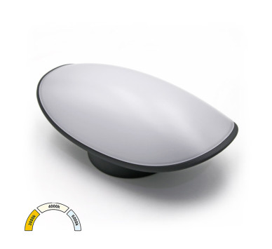 LED ΑΠΛΙΚΑ ΑΛΟΥΜΙΝΙΟΥ ΟΒΑΛ 8W CCT ΙΡ54 ΓΡΑΦΙΤΗΣ