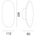 LED ΑΠΛΙΚΑ ΑΛΟΥΜΙΝΙΟΥ ΟΒΑΛ 8W 3000K ΙΡ54 ΓΚΡΙ