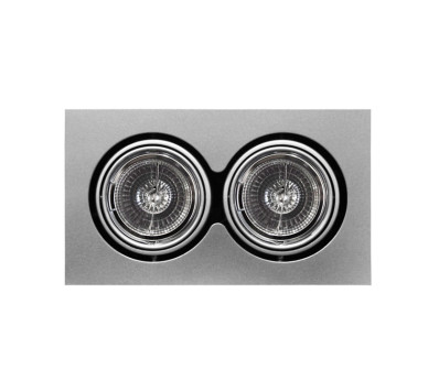 ΦΩΤΙΣΤΙΚΟ ΨΕΥΔΟΡΟΦΗΣ AR111 2x50W ΜΕ ΛΑΜΠΑ ΓΚΡΙ