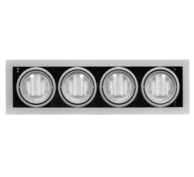 ΣΠΟΤ ΨΕΥΔΟΡΟΦΗΣ ΟΡΘΟΓΩΝΙΟ AR111 4x50W ΑΣΗΜΙ