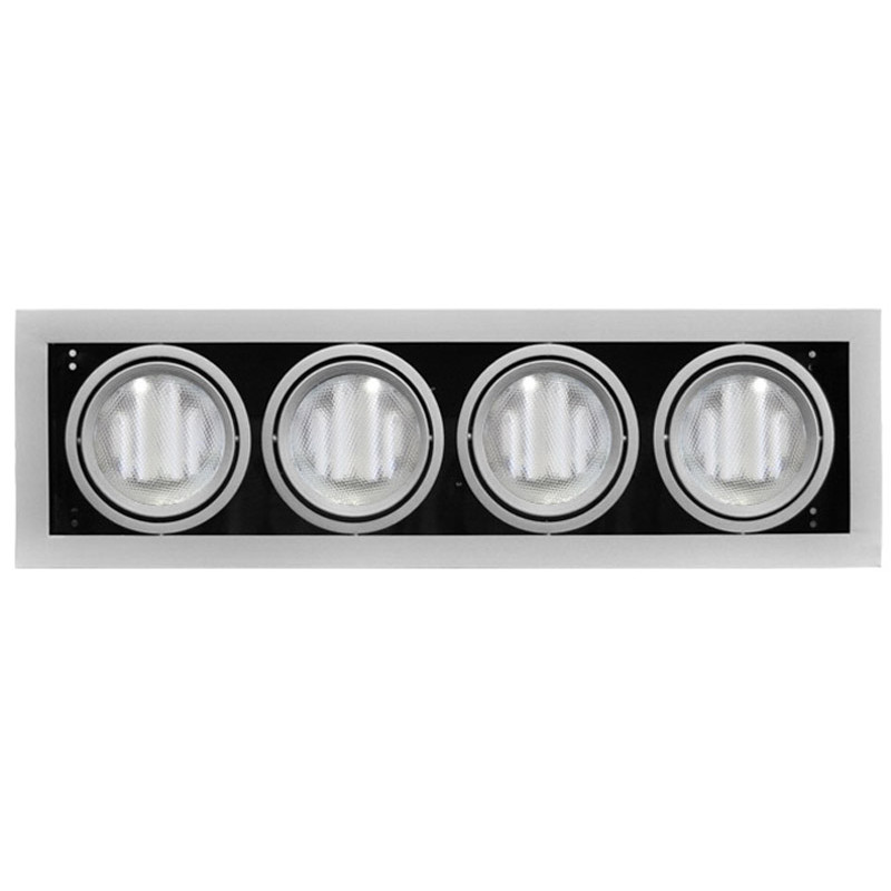 ΣΠΟΤ ΨΕΥΔΟΡΟΦΗΣ ΟΡΘΟΓΩΝΙΟ AR111 4x50W ΑΣΗΜΙ
