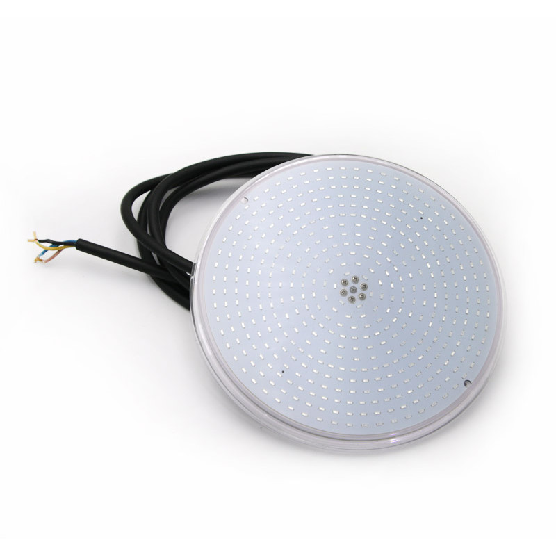 LED ΛΑΜΠΑ ΠΙΣΙΝΑΣ ΡΗTΙΝΗΣ 30W 12VDC IP68 RGB ΜΕ 4ΑΓΩΓΟΥΣ ΓΙΑ CON.