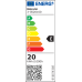 ΠΡΟΒΟΛΕΑΣ LED 20W 230V 3000K ΚΑΙ ΓΙΑ ΑΝΙΧΝΕΥΤΗ ΚΙΝΗΣ.IP65 ΜΑΥΡΟΣ